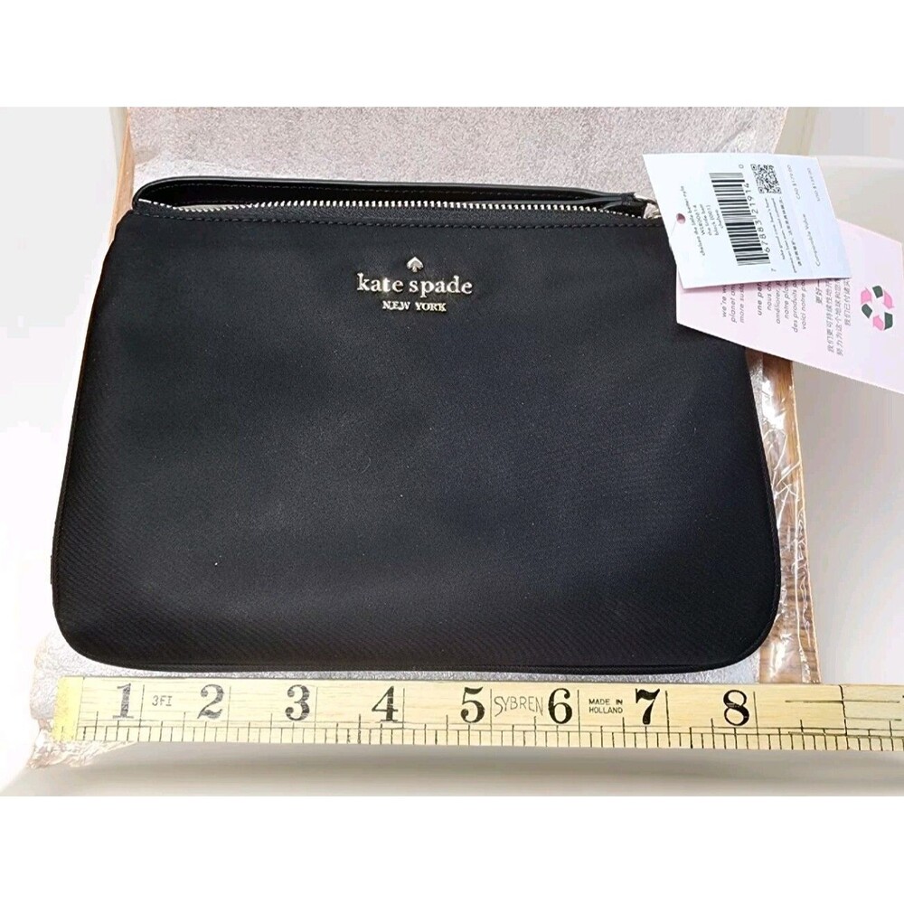 Kate Spade Chelsea The little Better Nylon Medium Wristlet Pouch Black
